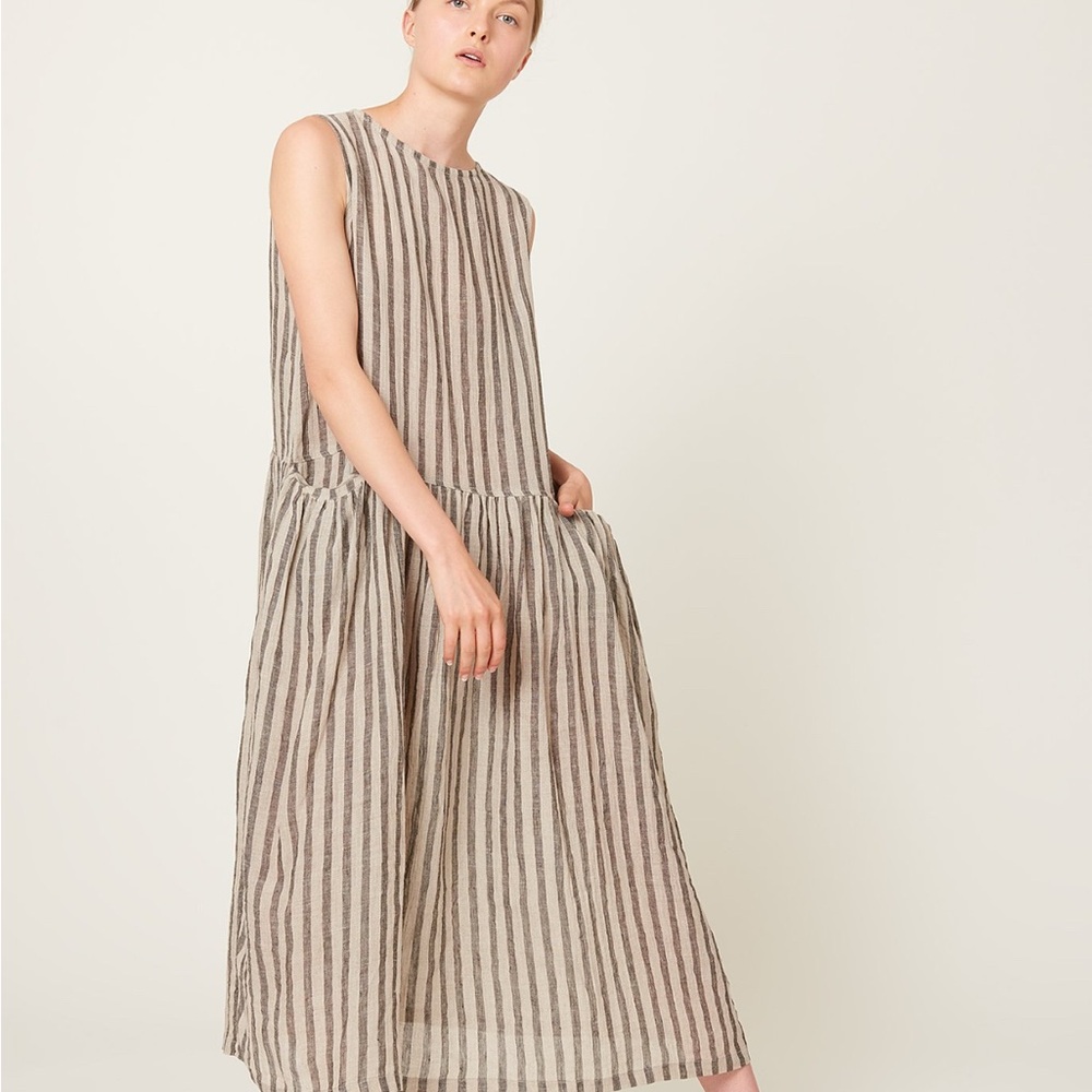 BNWOT Ichi Antiquites linen midi dress M